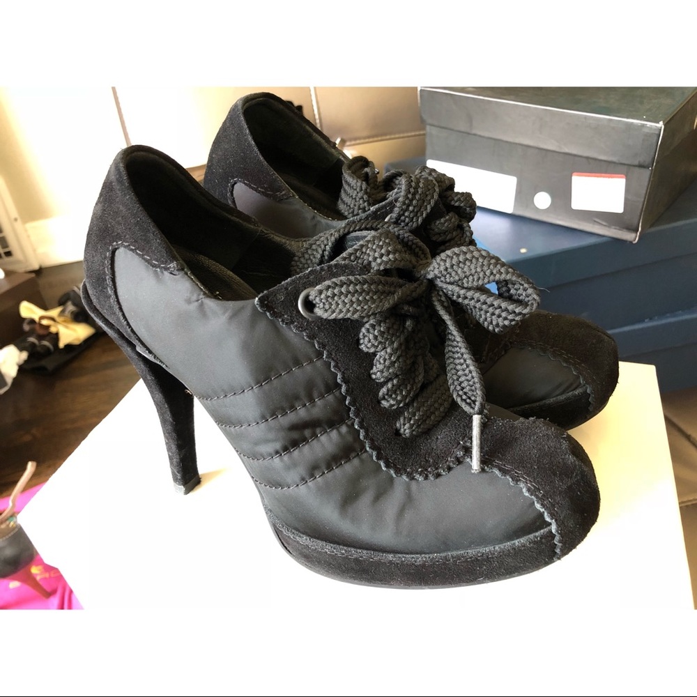 Pedro Garcia Black Suede Heels